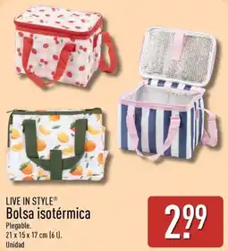 ALDI LIVE IN STYLE Bolsa isotérmica oferta