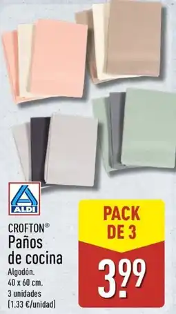ALDI CROFTON Paños de cocina oferta