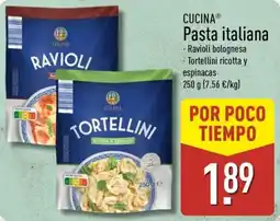 ALDI CUCINA Pasta italiana oferta