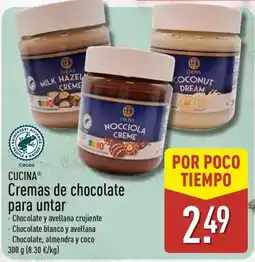 ALDI CUCINA Cremas de chocolate para untar oferta