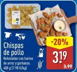 ALDI Chispas de pollo oferta