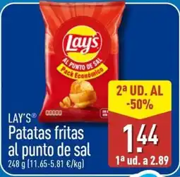 ALDI LAY'S Patatas fritas al punto de sal oferta