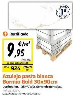 Obramat Solo - azulejo pasta blanca oferta