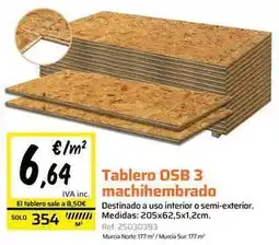 Obramat Solo - tablero osb 3 machinembrado oferta
