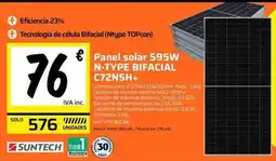 Obramat Solo - panel solar 595w n-type bif4cial c72nsh+ oferta