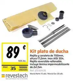 Obramat Solo - kit plato de ducha oferta
