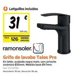 Obramat Solo - grifo de lavabo talos pro oferta