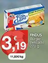 CashDiplo Findus - burger pescado oferta