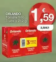 CashDiplo Orlando - tomate frito oferta