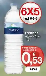 CashDiplo Fonteide - agua s/gas oferta