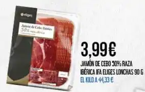 Ifa eliges - jamon de cebo 50% raza iberica