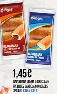 Claudio Ifa eliges - napolitana crema o chocolate oferta