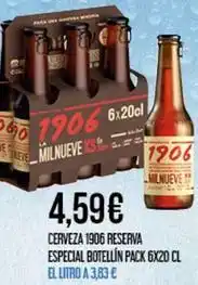 Claudio 1906 - cerveza reserva especial botellín oferta