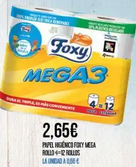 Claudio Foxy - papel higiénico mega rollo oferta