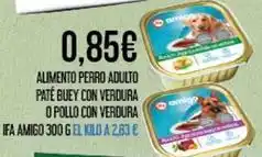 Claudio Ifa amigo - alimento perro adulto pate buey con verdura o pollo con verdura oferta