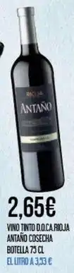 Claudio Antiu xixona - vino tinto d.o.ca rioja oferta