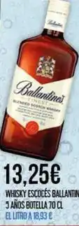 Claudio Ballantine's - whisky escoces oferta