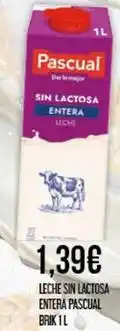 Claudio Pascual - leche sin lactosa entera oferta