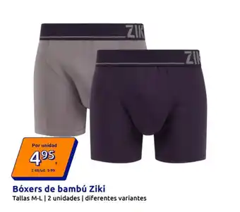 Action ZIKI Bóxers de bambú oferta