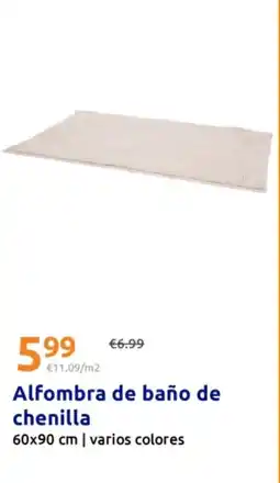 Action Alfombra de baño de chenilla oferta