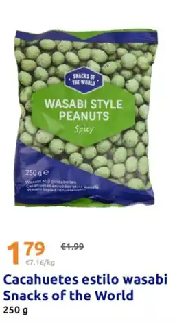 Action SNACKS OF THE WORLD Cacahuetes estilo wasabi oferta