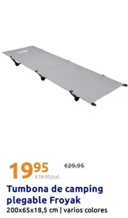 Action FROYAK Tumbona de camping plegable oferta