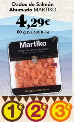 Gadis MARTIKO Dados de Salmón Ahumado oferta