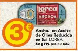 Gadis LOREA Anchoa en Aceite de Oliva Reducida en Sal oferta