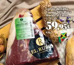 Gadis EL RUBIO Jamón de Cebo Campo 50% Raza Iberica al Corte oferta