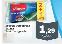 Sorli Vileda Fregall Ultrafresh oferta