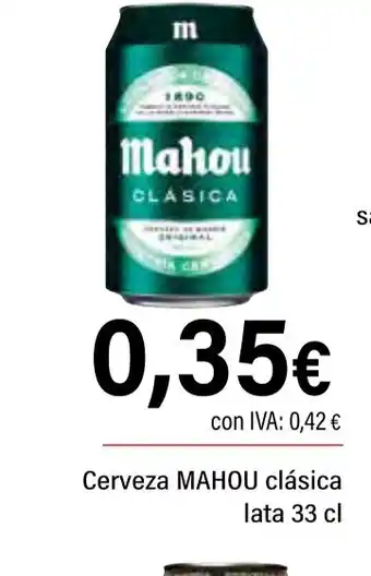 Cash Ifa MAHOU Cerveza clásica oferta