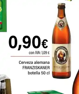 Cash Ifa FRANZISKANER Cerveza alemana botella oferta