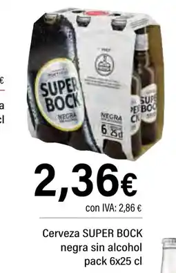 Cash Ifa SUPER BOCK Cerveza negra sin alcohol oferta