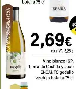 Cash Ifa ENCANTO Vino blanco IGP. Tierra de Castilla y León godello verdejo botella oferta