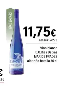 Cash Ifa MAR DE FRADES Vino blanco D.O.Rías Baixas albariño botella oferta