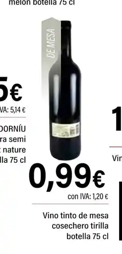 Cash Ifa Vino tinto de mesa cosechero tirilla oferta