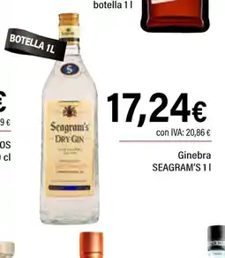 Cash Ifa SEAGRAM'S Ginebra oferta