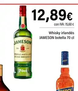 Cash Ifa JAMESON Whisky irlandés botella oferta