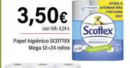 Cash Ifa SCOTTEX Papel higiénico Mega 12-24 rollos oferta