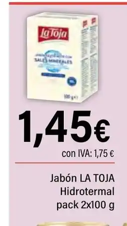 Cash Ifa LA TOJA Jabón Hidrotermal oferta