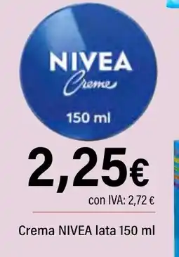Cash Ifa NIVEA Crema lata oferta