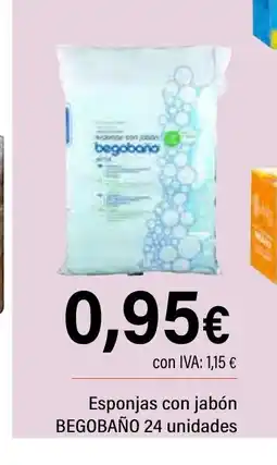 Cash Ifa BEGOBAÑO Esponjas con jabón 24 unidades oferta