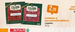 SPAR Gran Canaria LEGADO Chorizo o salchichón ibérico oferta