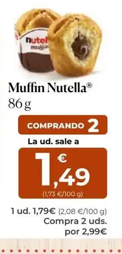 SPAR Gran Canaria NUTELLA Muffin oferta