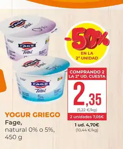 SPAR Gran Canaria FAGE Yogur griego oferta