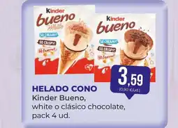 SPAR Gran Canaria KINDER Helado cono oferta
