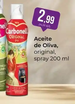 SPAR Gran Canaria CARBONELL Aceite de oliva original spray oferta
