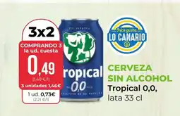 SPAR Gran Canaria TROPICAL 0,0 Cerveza sin alcohol oferta