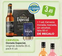SPAR Gran Canaria DORADA ESPECIAL Cerveza oferta