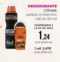 SPAR Gran Canaria L'OREAL Desodorante oferta